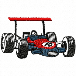 Race Cars Embroidery Design 5